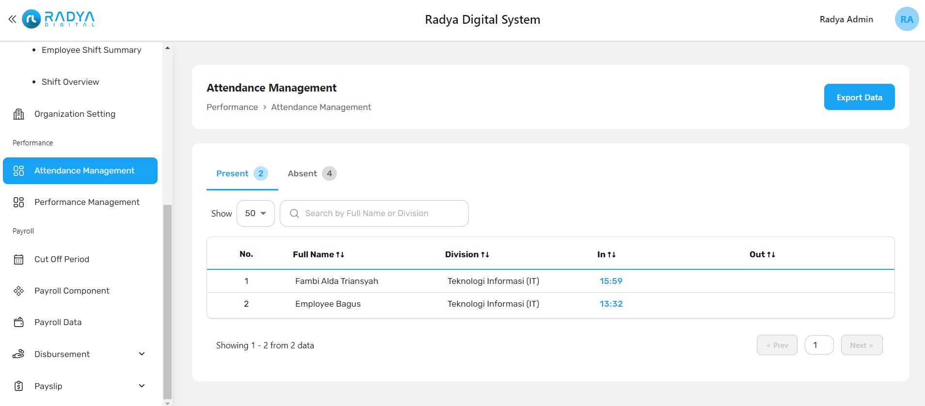 Attendance management Attendance management